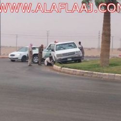 موجة غبار وامطار وسيول الأفلاج بالصور