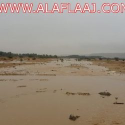 الهمجة تصحى على السيول والأمطار المتوسطة