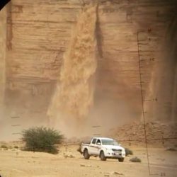 صور جوية لسيول مركز ستارة بالأفلاج