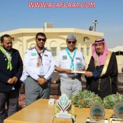 الشيخ ناصر بن ابراهيم آل بازع يستضيف نائب رئيس جمعية الكشافة العربية السعودية