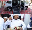 عبود يودع الكرسي المتحرك ويستلم السيارة الفارهة