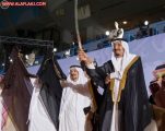 بالصور.. الملك يحضر حفل أهالي الرياض بمناسبة توليه مقاليد الحكم