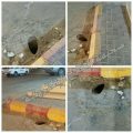 غطاء مكشوف على طريق الملك عبدالعزيز بالأفلاج