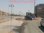 بالصور : فرع المياه : حل مشكلة المياه في حي الملك فهد