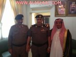 محافظ الأفلاج يقلد آل مبارك رتبته الجديدة رئيس رقباء