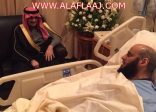 بالصور.. الوليد بن طلال والربيعة وعدد من المشايخ يزورون الشيخ عائض القرني