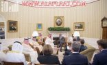 بالصور.. الرئيس الأمريكي يلتقي ولي ولي العهد في البيت الأبيض