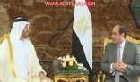ولي عهد أبو ظبي يلتقي السيسي بالقاهرة