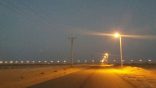 بلدية البديع بجهود رئيسها تنير الطرق العامة
