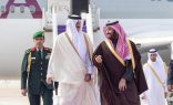 ولي العهد يستقبل أمير قطر