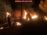 مدني ستارة يخمد حريقاً في حراضة