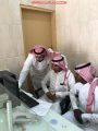 طلاب ثانوية الملك فهد في تدريب عملي بجمعية التنمية الأسرية .