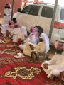 اهالي القويز بالهمجة ينضمون معايدتهم على طريقتهم الخاصة