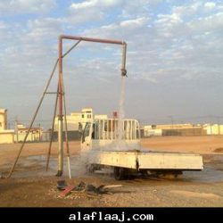 صورة خزان بنزين مكشوف بأحد المحطات جنوب الافلاج 5 كيلو